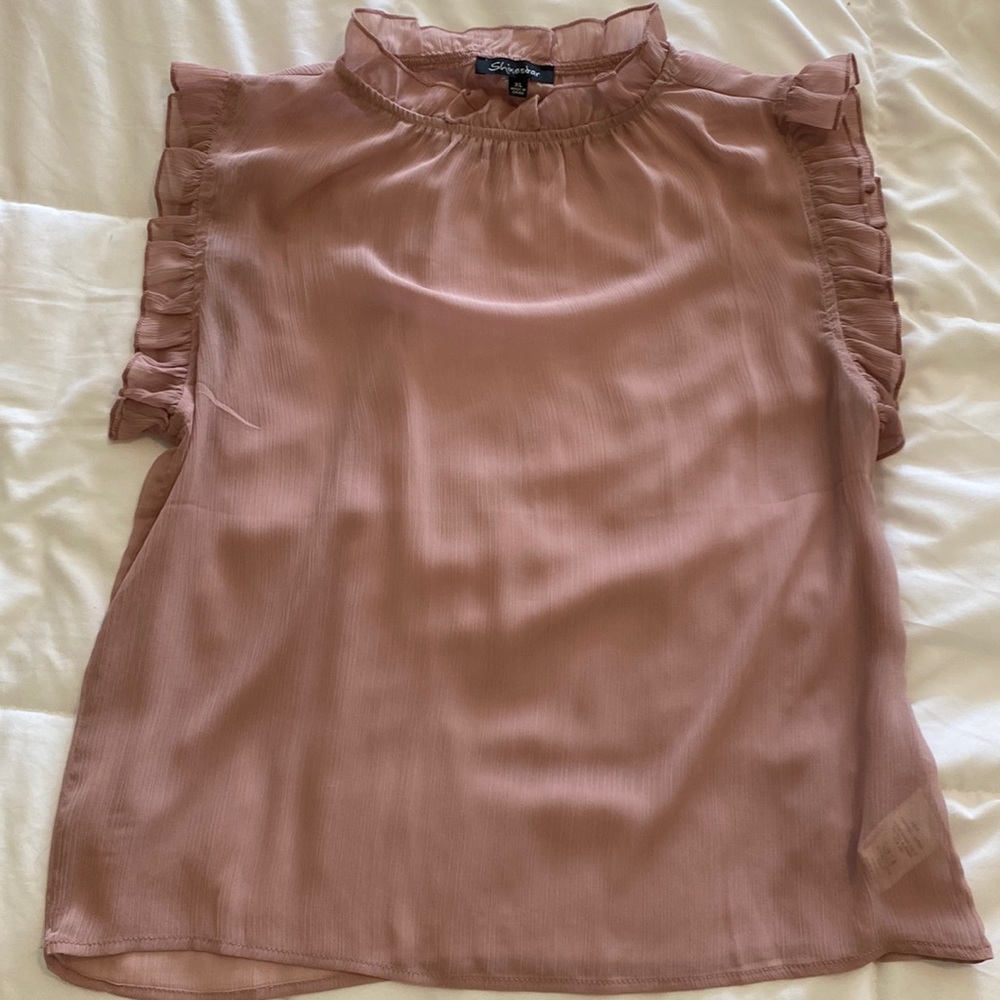 Sheer Ruffle Top- Size XL